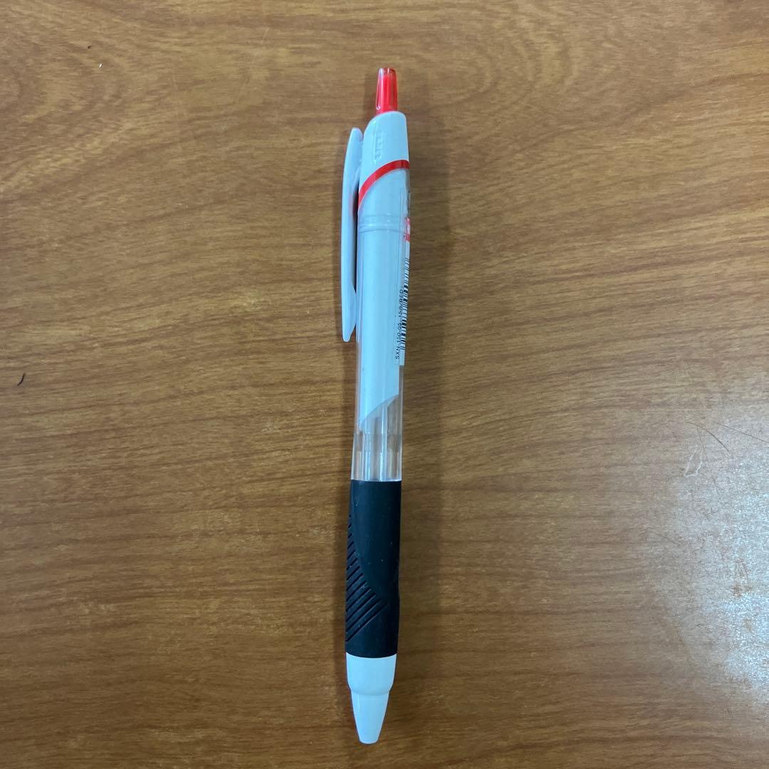 クリアボディ ボールペン 赤