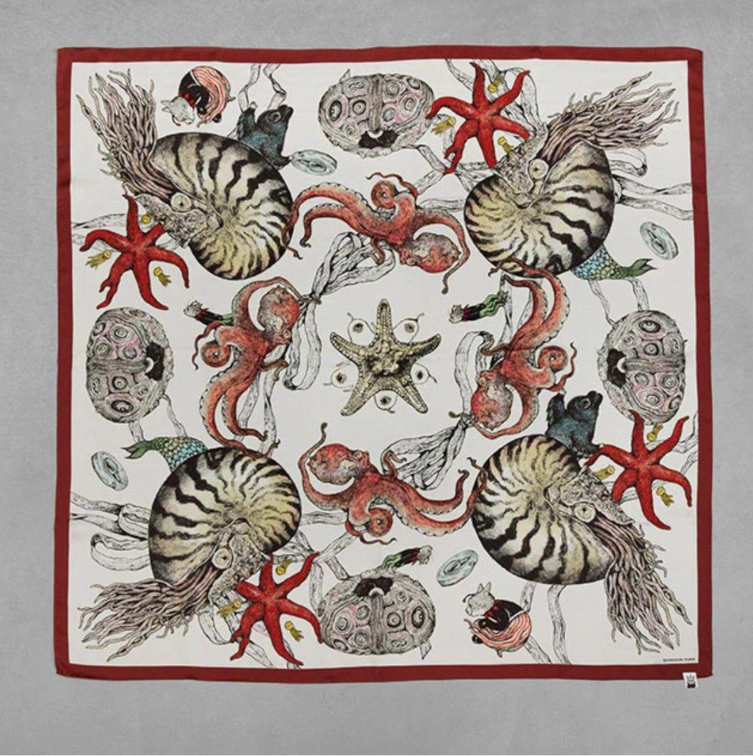 日曜日セール！ ヒグチユウコ 海のスカーフ ボリス雑貨店