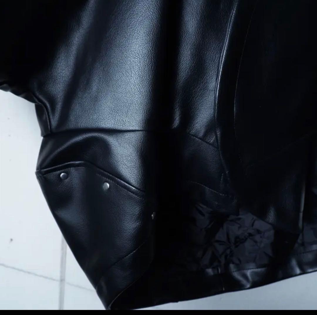 COMME des GARCONS 合皮 フェイク レザーブルゾン