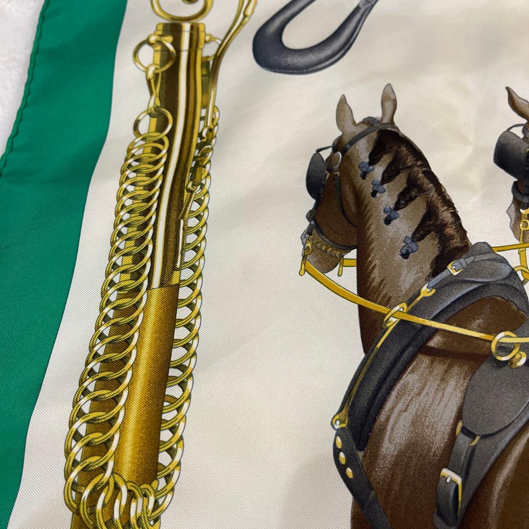 エルメス　スカーフ　ヴィンテージ 馬車　シルク