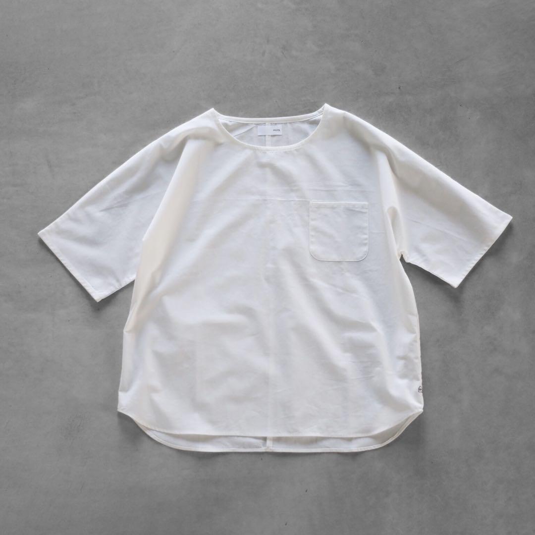 【新品】HUIS やわらかコットンシームレス半袖プルオーバー 601