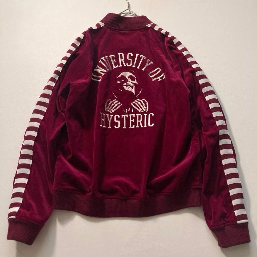 【くく】ヒステリックグラマー　スーベニアジャケット ベロア ボルドー