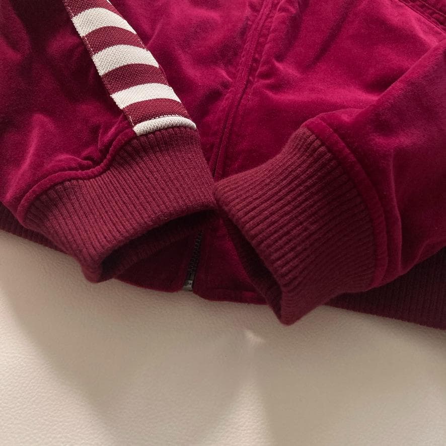 【くく】ヒステリックグラマー　スーベニアジャケット ベロア ボルドー