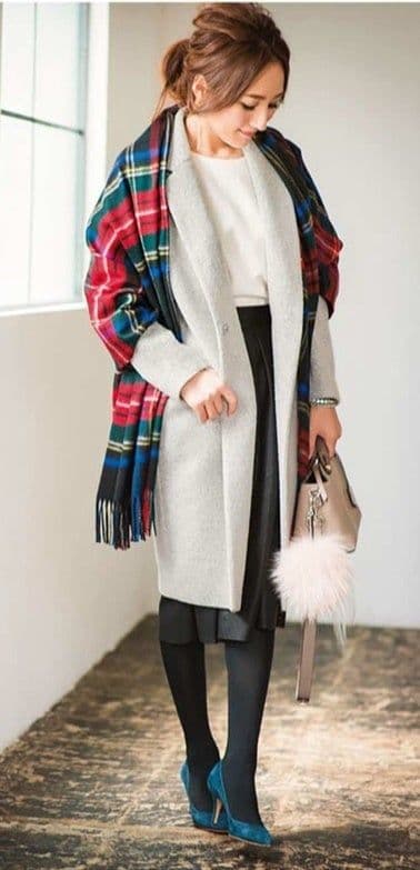 Johnstons of Elgin　カシミア100％大判スカーフ