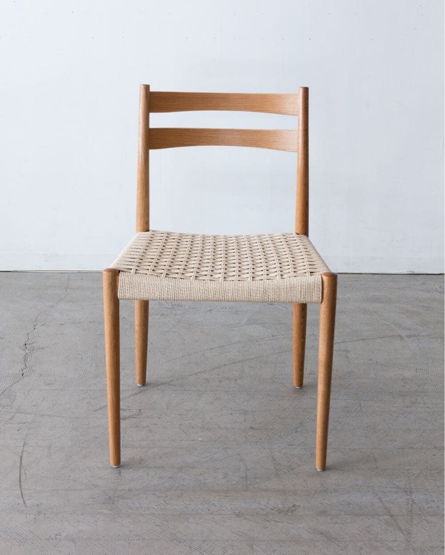 ダイニングチェア　ペーパーコード　オーク材