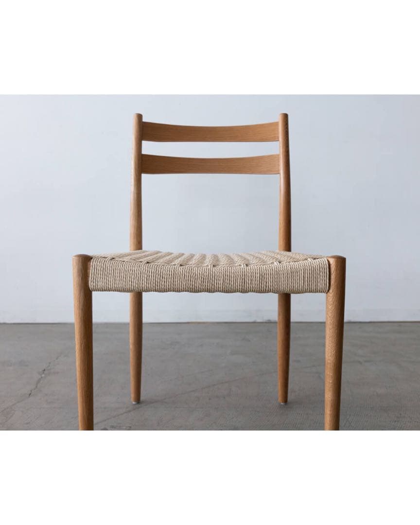 ダイニングチェア　ペーパーコード　オーク材