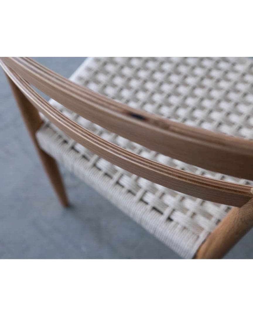 ダイニングチェア　ペーパーコード　オーク材