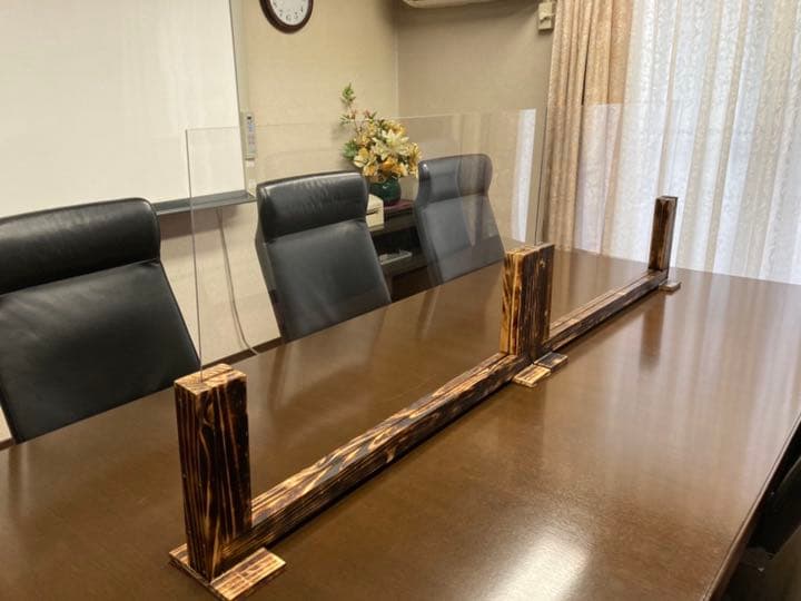 アクリルパーテーション【木製スタンド】