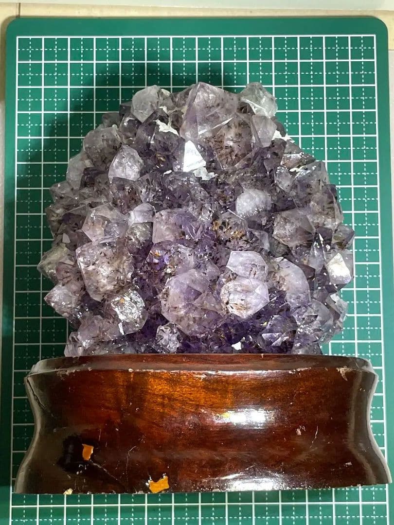 フラワーアメジスト 置物 スーパーセブン ゲーサイトインアメジスト