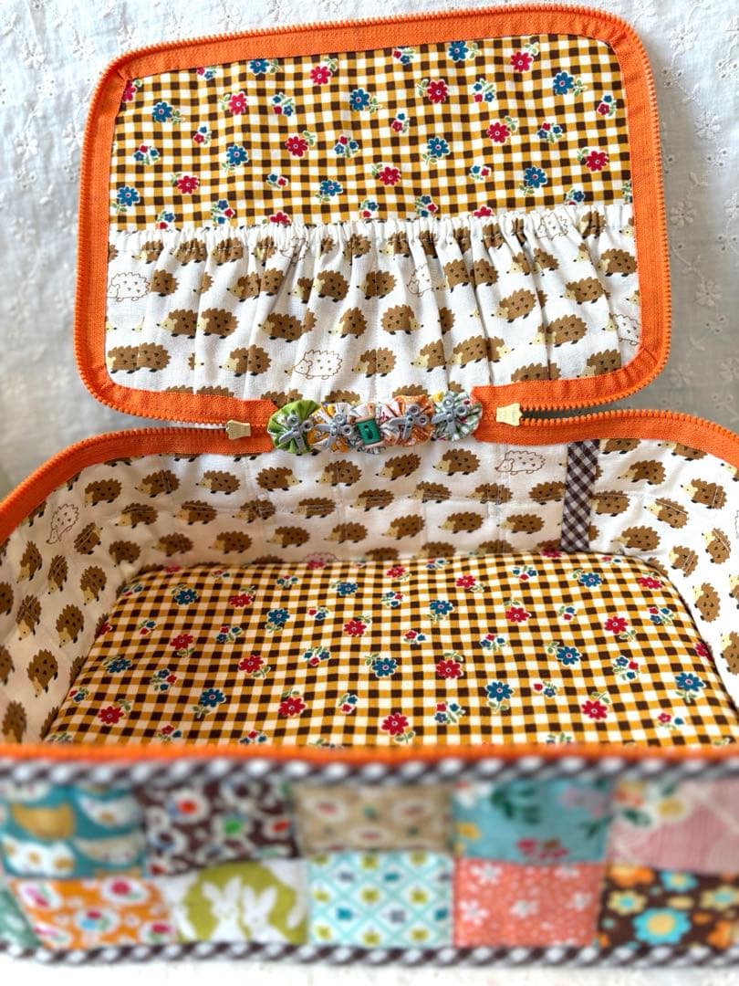 オーダー品ご確認用‼️♥︎ハンドメイド♥︎ミックルペペパッチワークBIGバニティポーチ