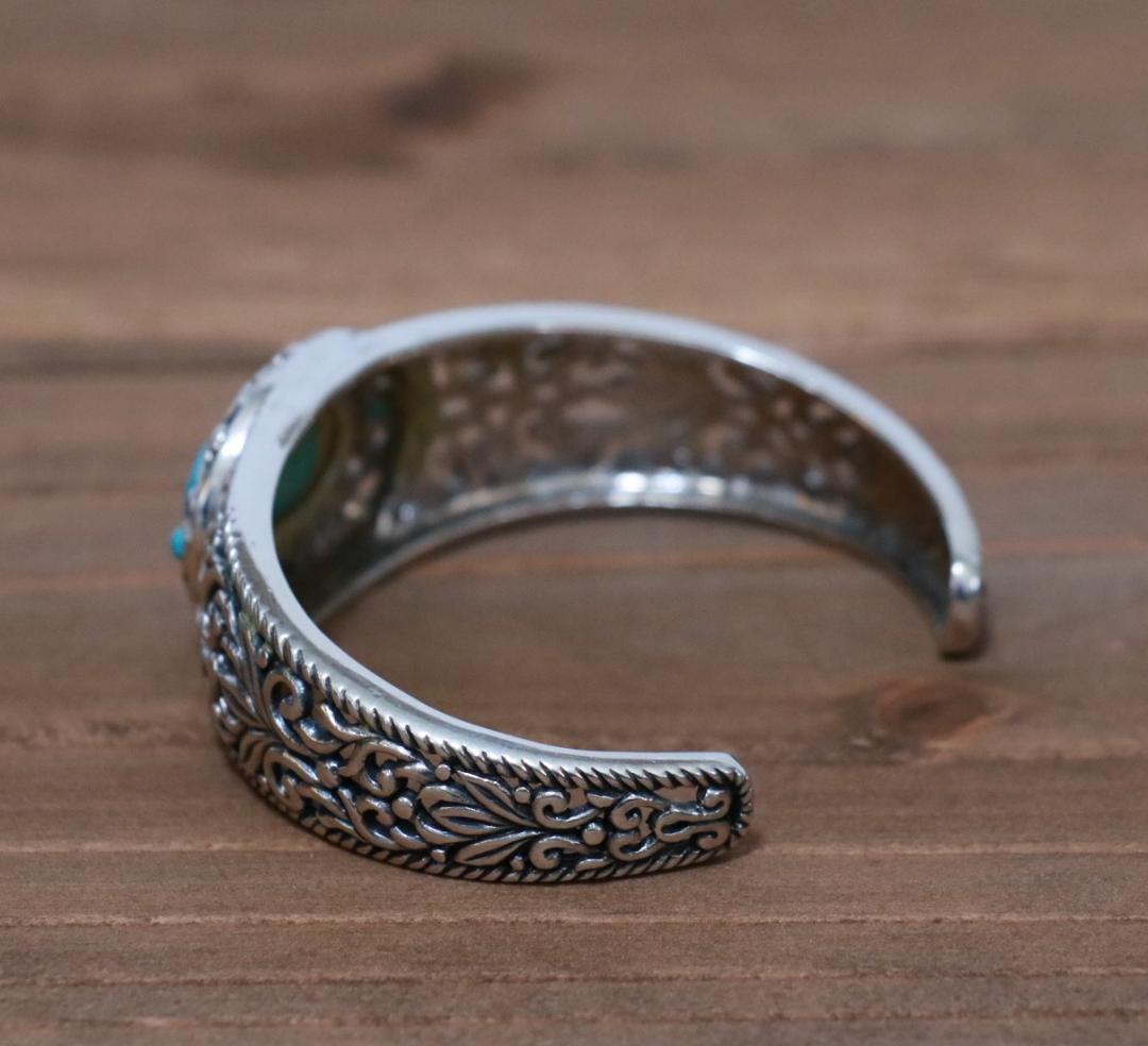 アクセサリー Vintage Navajo Turquoise Silver Bracelet