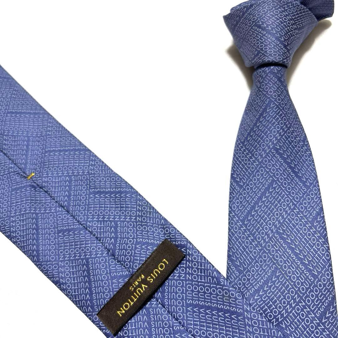 LOUIS VUITTON ルイヴィトン　ネクタイ　ロゴマニア　良品