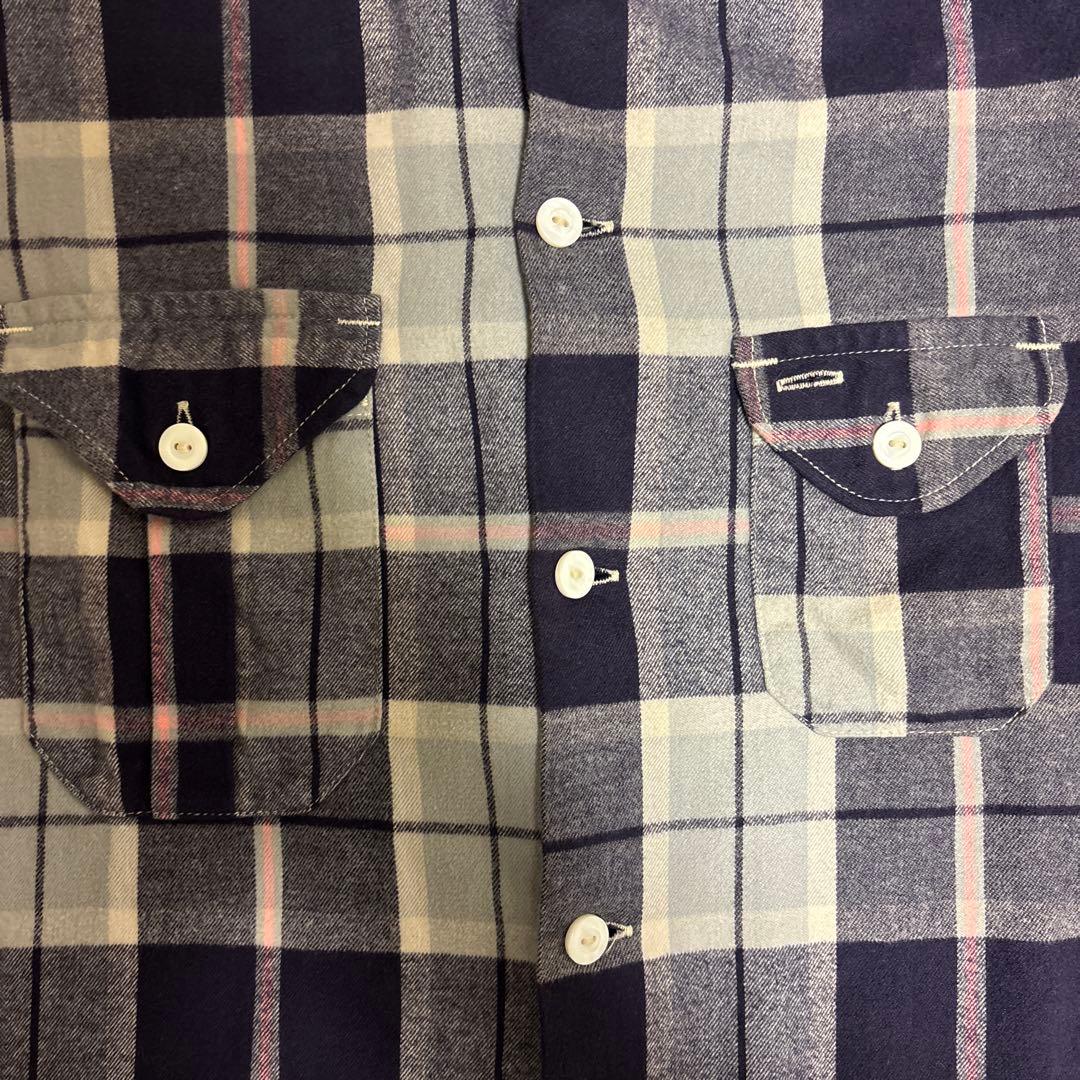 POST O'ALLS ポストオーバーオールズ ネルシャツ サイズS 美品