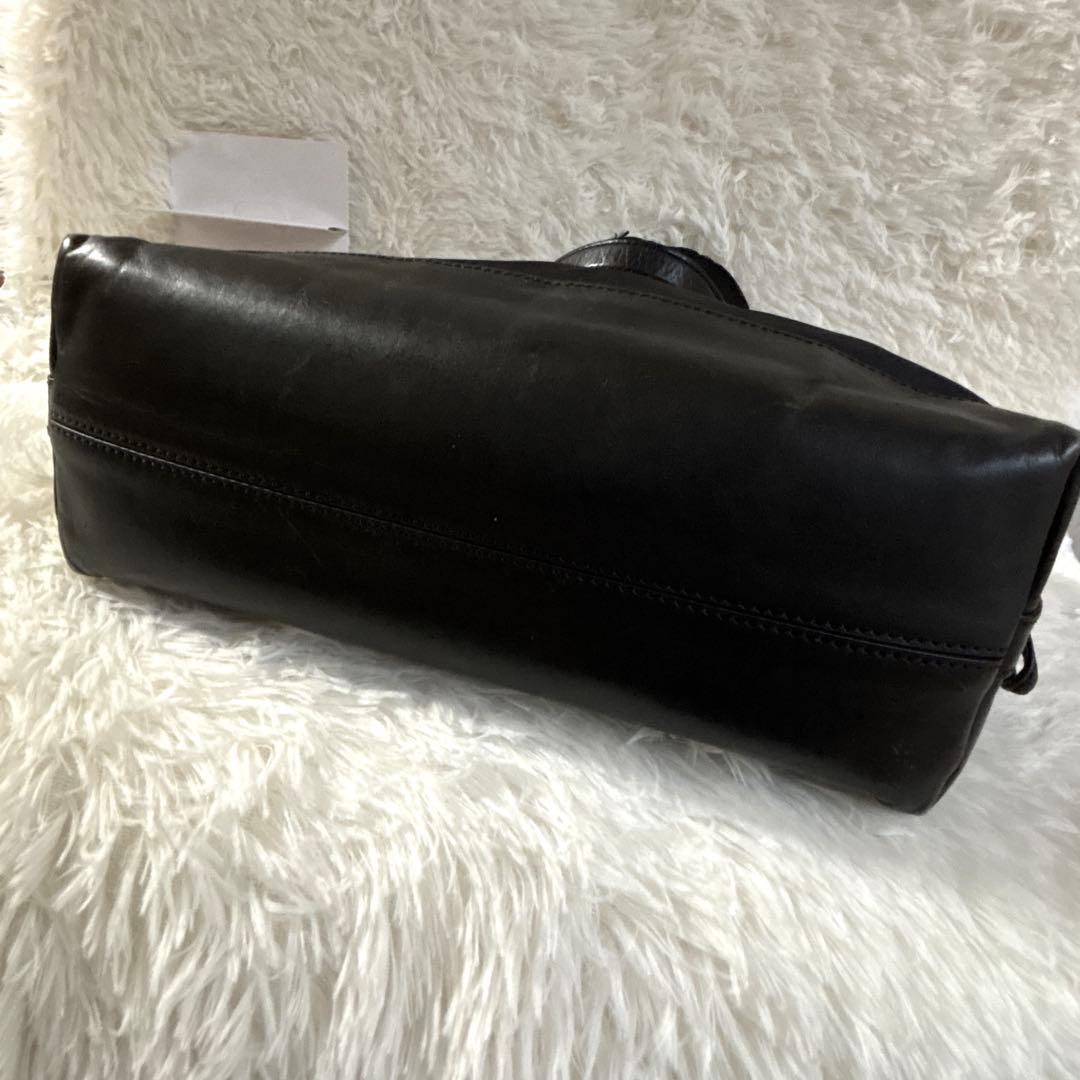 らーこ 美品 トリーバーチ トートバッグ ハンドバッグ ゴールドロゴ 黒