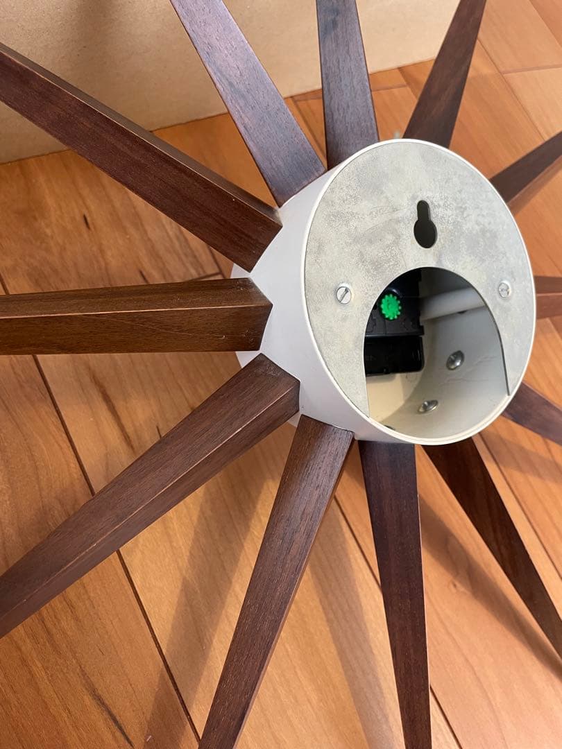 Vitra　正規品　サンバーストクロック　ウォルナット　時計　ジョージネルソン