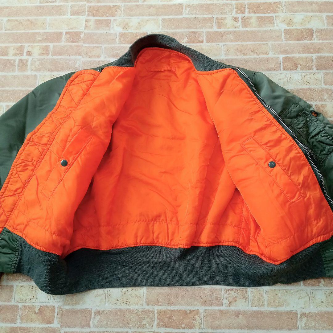 ALPHA INDUSTRIES　フライトジャケット　USA製　MA-1短丈　M