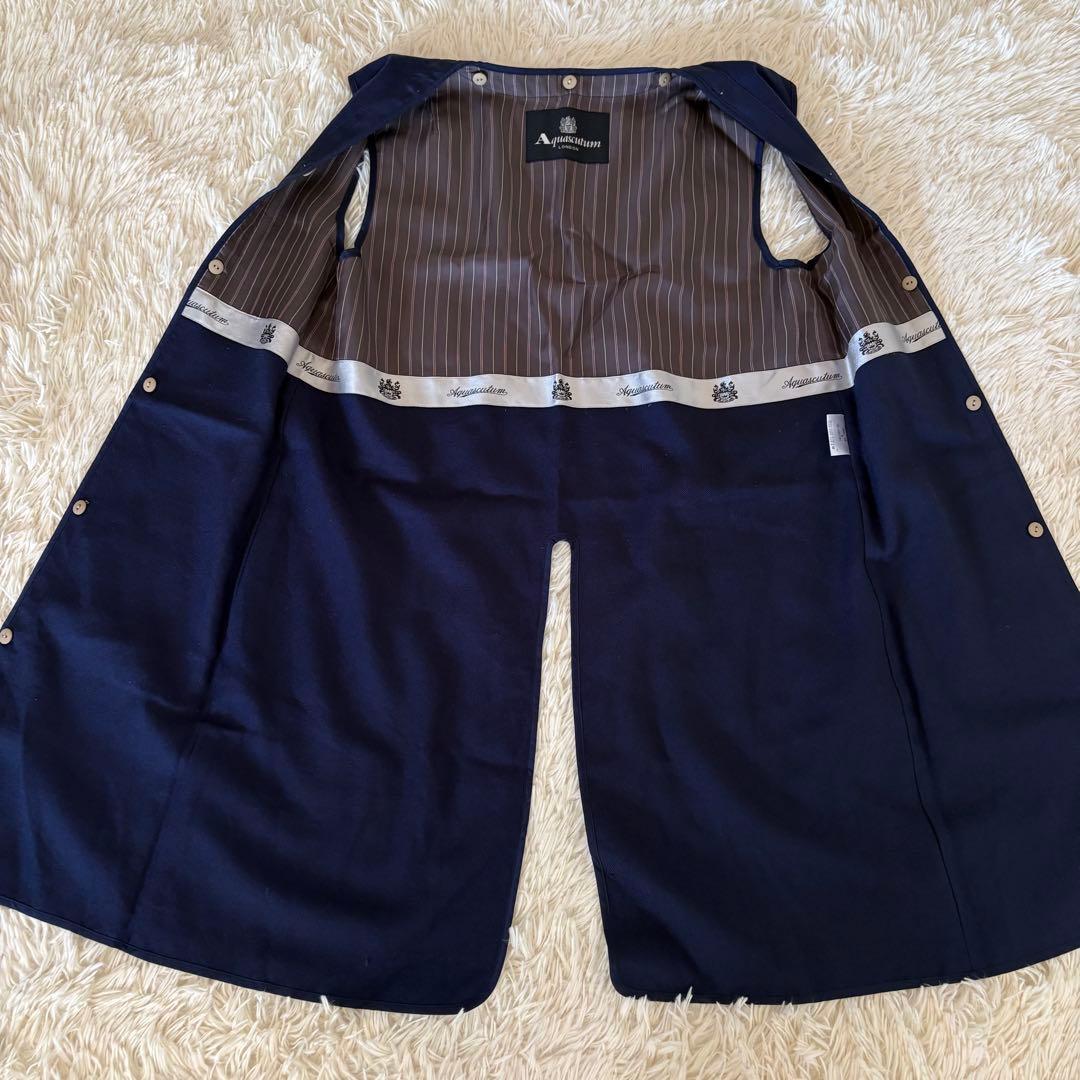 アクアスキュータム　トレンチコート　ウールライナー付　2way ベルト　サイズ8