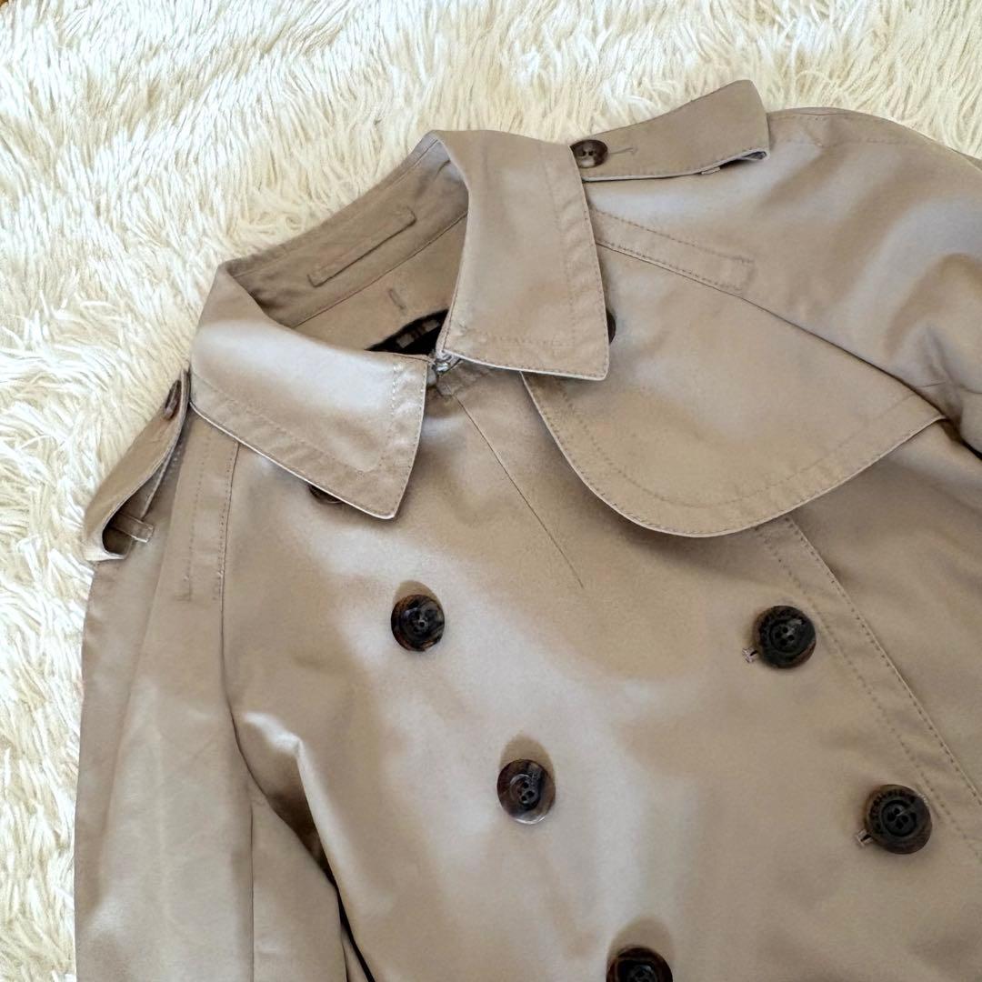 アクアスキュータム　トレンチコート　ウールライナー付　2way ベルト　サイズ8