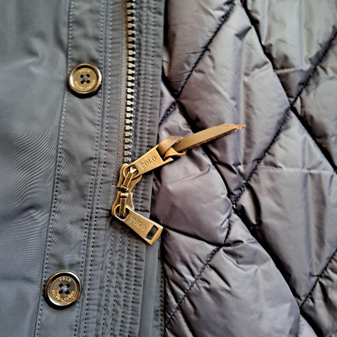 POLO RALPH LAUREN ネイビー ジャケットコート中綿入り。