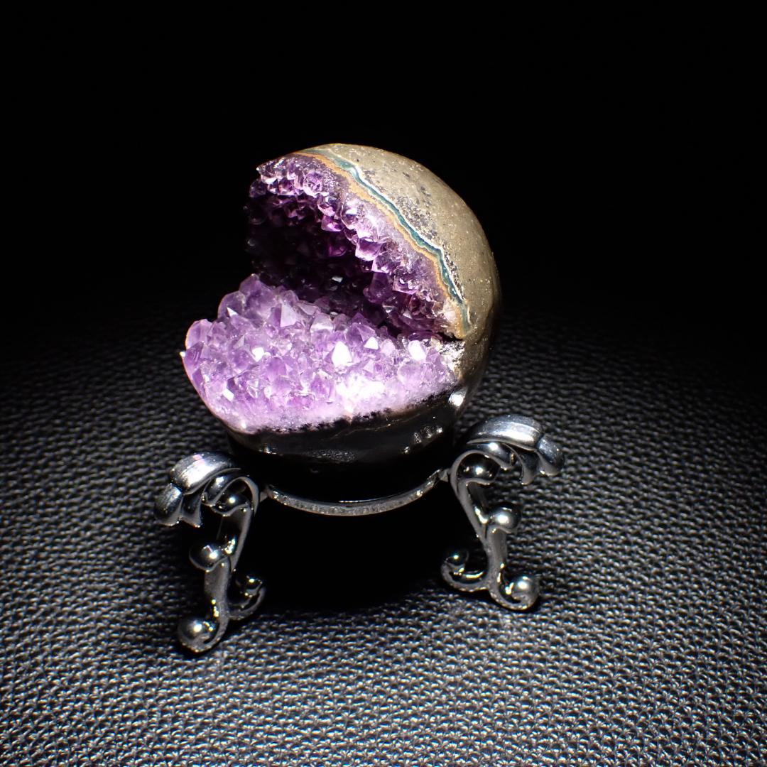 天然石 紫水晶 笑口 3 アメジストドーム 原石 ジオード 結晶 パワーストーン