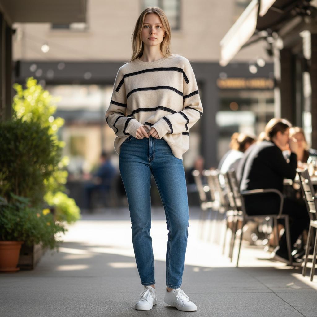 最高峰✨ブルネロクチネリ モニーレ装飾 カシミア100 ボーダーセーター ニット