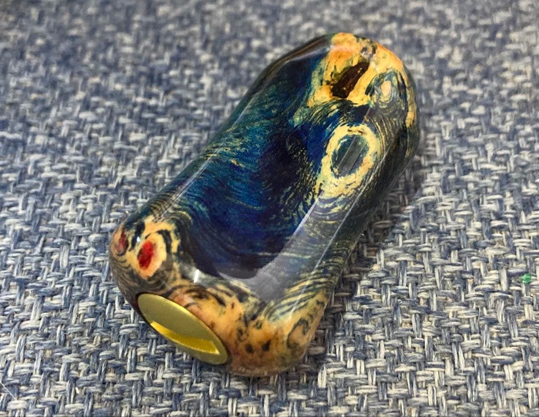 わたらせ樹脂工房製スタビライズドウッドノブ シマノ用　左