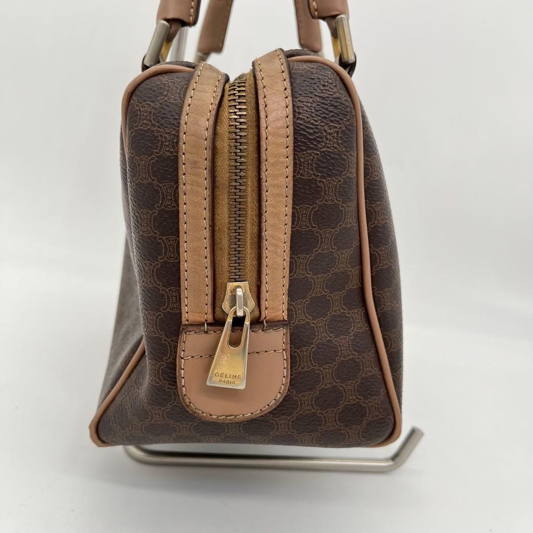 CELINE ハンドバッグ ミニボストン マカダム柄 トリオンフ ロゴ入 PVC