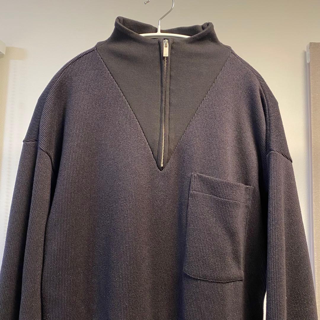 ワンピース UND HALF ZIP SWEAT DRESS