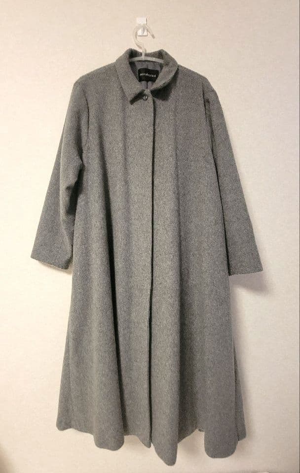 ミズイロインド(mizuiroind）ステンカラーフレアコート ロングコート