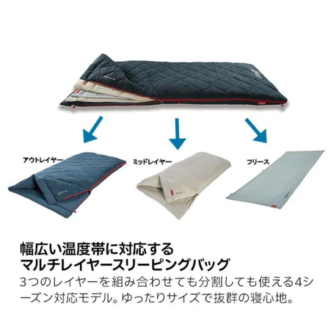 【特価】繋げられる！Coleman マルチレイヤースリーピングバッグ2セット売り