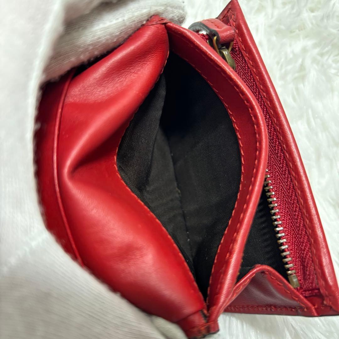 ✨美品✨ グッチ 二つ折り財布 チェリー さくらんぼ PVC GGスプリーム 赤