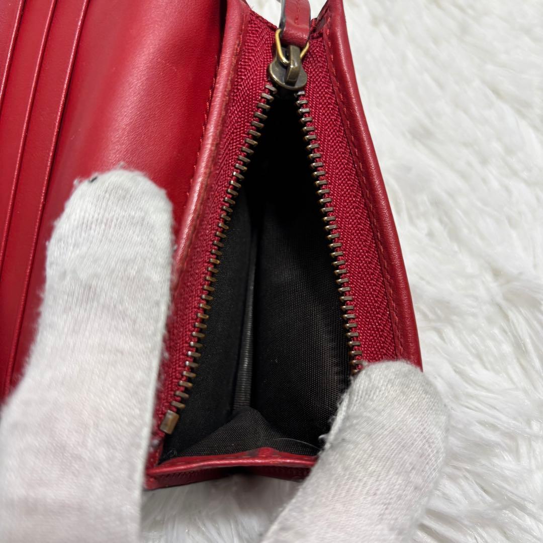 ✨美品✨ グッチ 二つ折り財布 チェリー さくらんぼ PVC GGスプリーム 赤