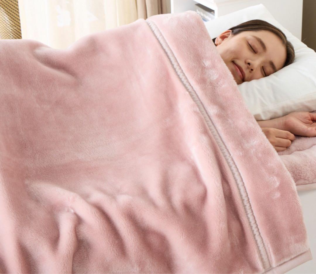 大津毛織【日本製寝具コレクション】マザーウォーム ムートン調吸湿発熱あったか毛布