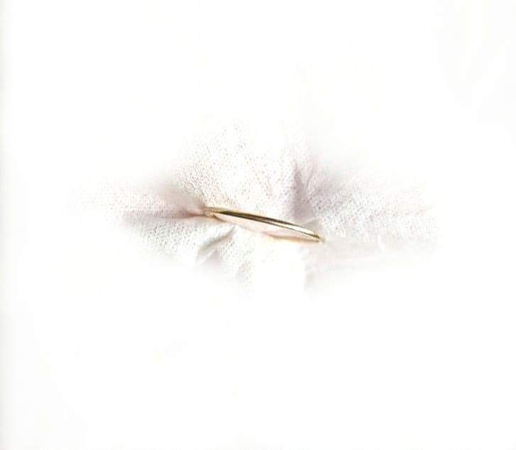 AURORA GRAN　K10WGプレーンリングS　4号＊ピンキーリング＊