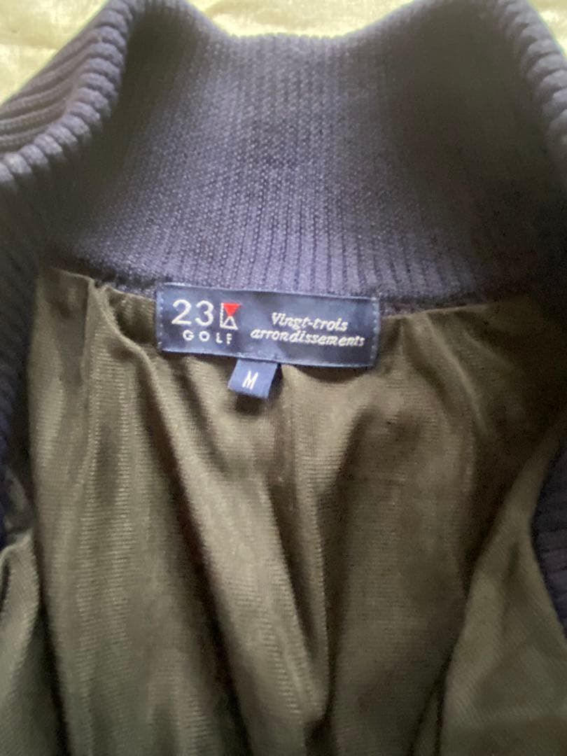 （新品近し）23区golf ゴルフセーター　裏地付　サイズM