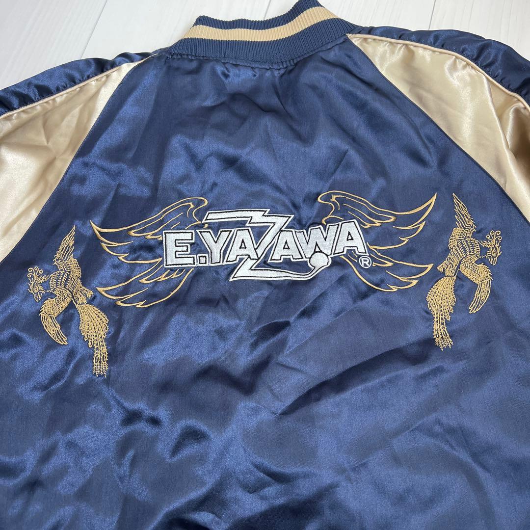 E YAZAWA スカジャン ネイビー/ベージュ