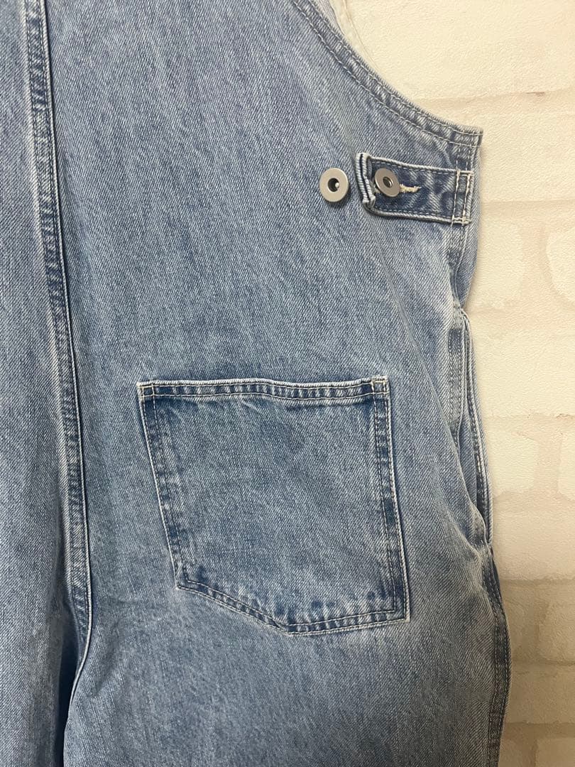 DOUDOU▶︎デニムフロントジップサロペット