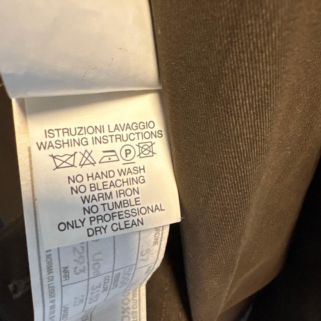 大きいサイズ、メンズジョルジオアルマーニ チョコレートブラウンベルト付コート