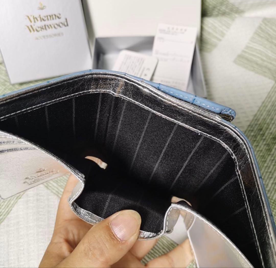 Vivienne Westwood 水色 三つ折り財布