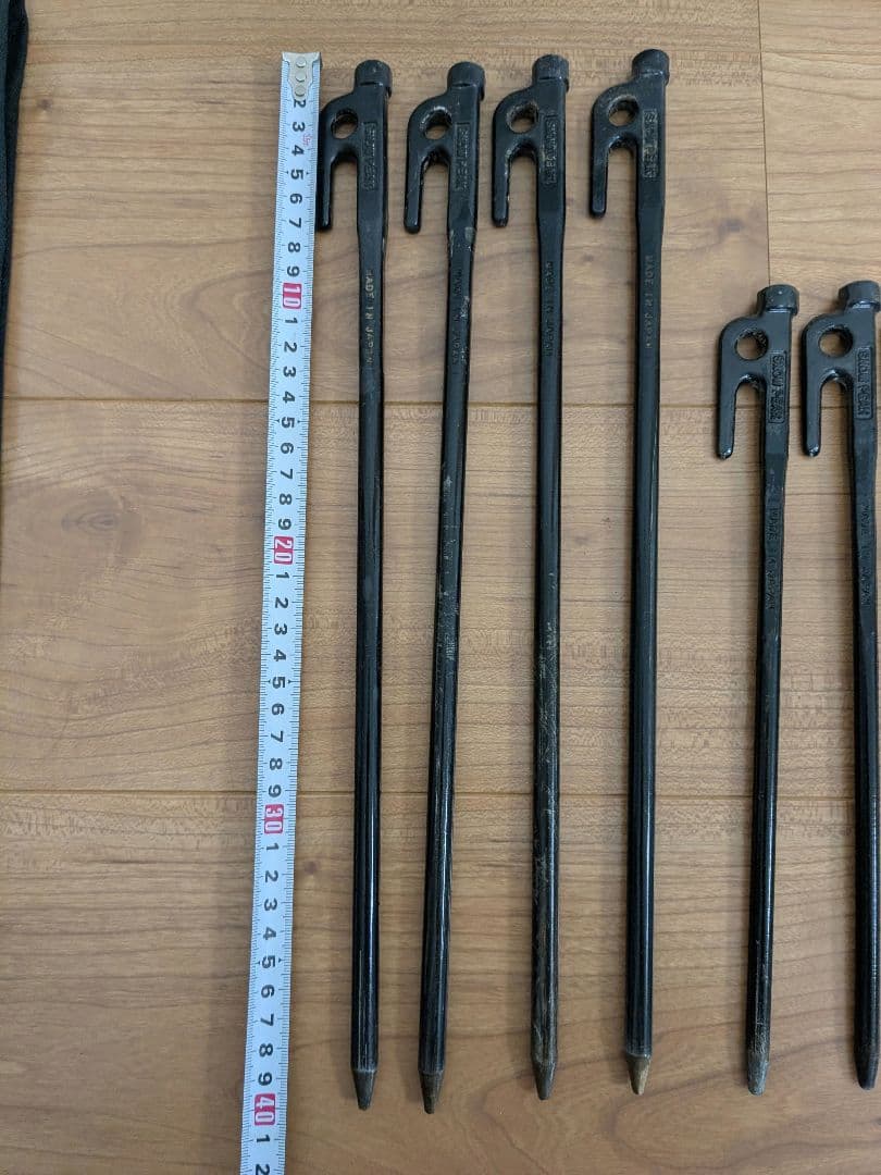 スノーピーク　ペグ10本＆ペグハンマーセット　ペグケース付き