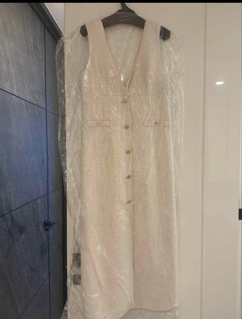 お値下げRirandture新品未使用　完売SSサイズツイードＩラインジャンスカ