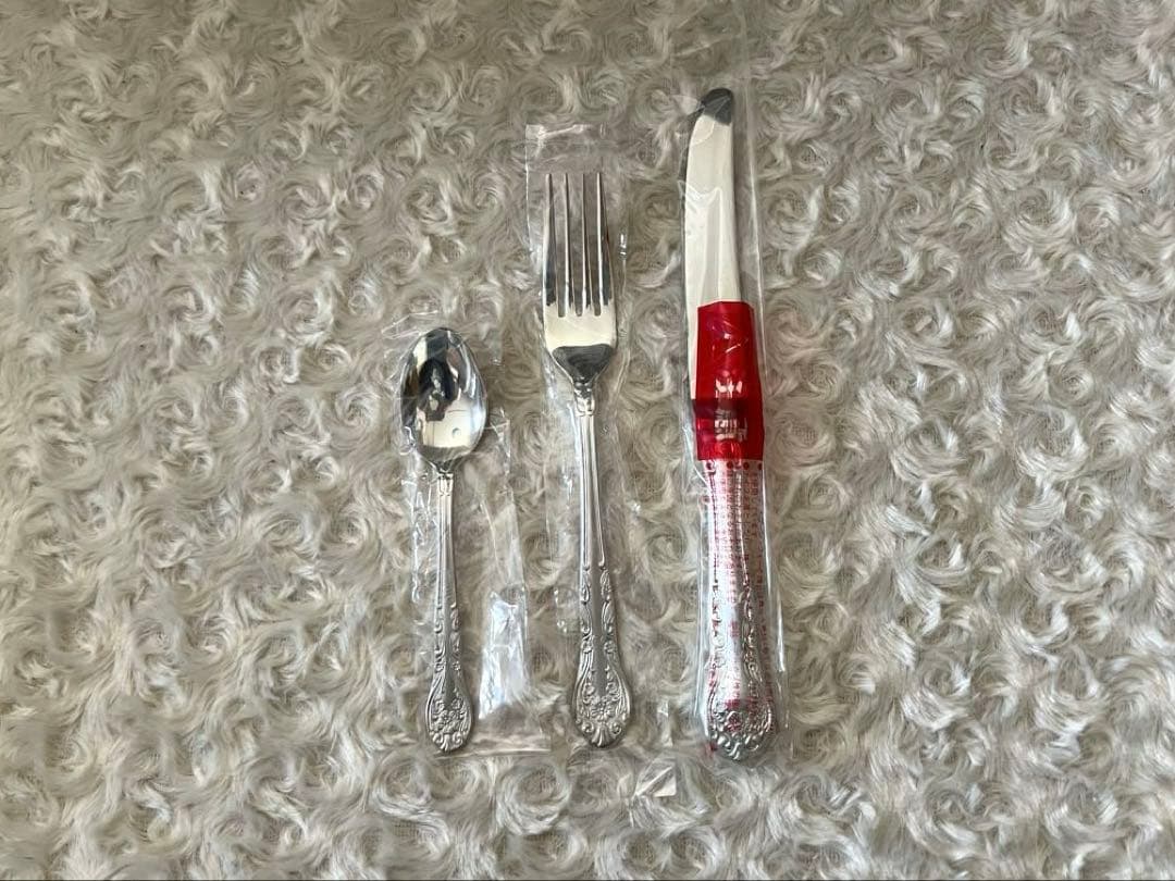 Saks カトラリーセット　洋白ローズ　ディナーセット〈15本セット〉※