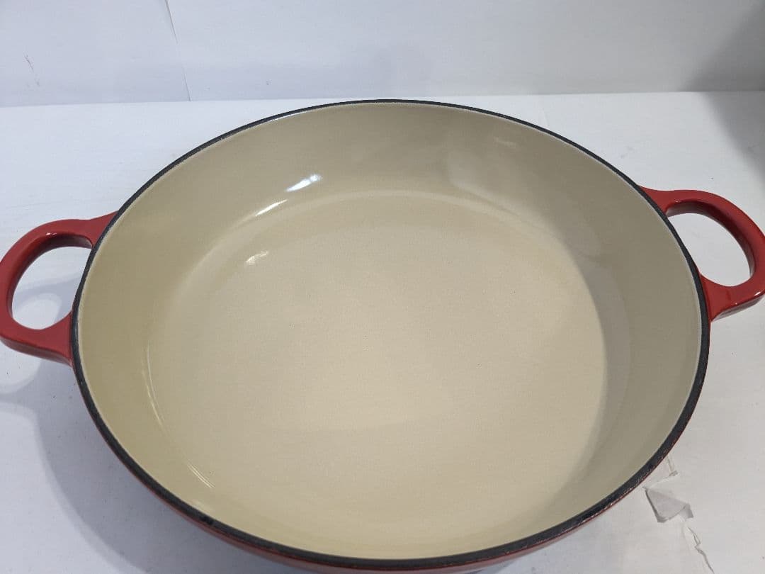 ル・クルーゼ　キャセロール　チェリーレッド　26cm