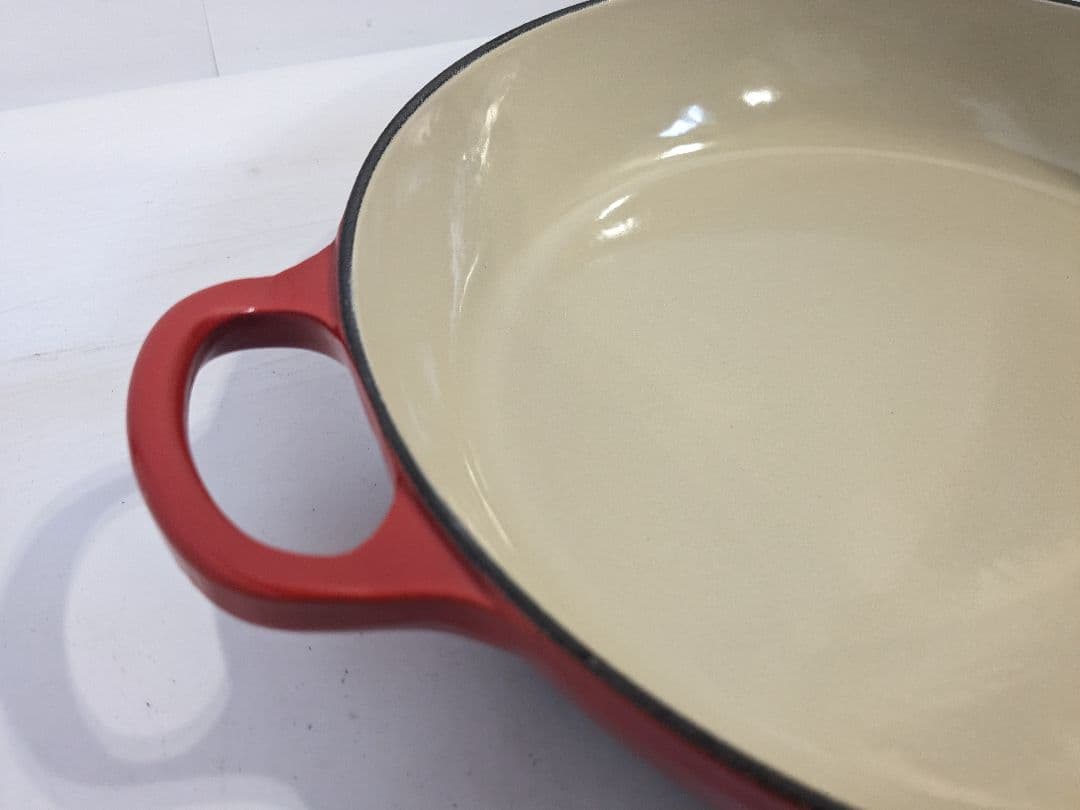 ル・クルーゼ　キャセロール　チェリーレッド　26cm