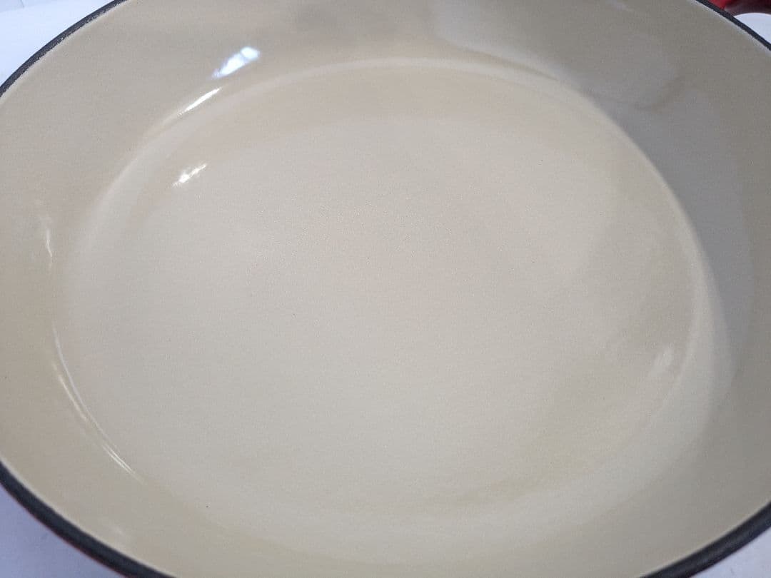 ル・クルーゼ　キャセロール　チェリーレッド　26cm