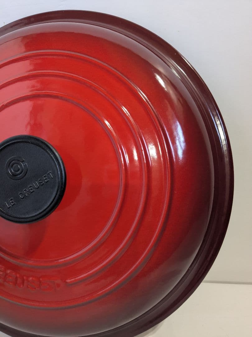 ル・クルーゼ　キャセロール　チェリーレッド　26cm