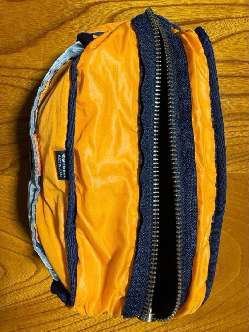 美品 PORTER PX TANKER ウエストバッグ シルバー グレー