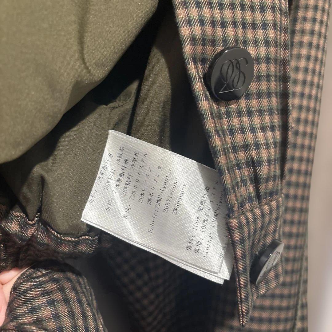 twenties ハンバーガーを片手に セットアップ ブラウン チェック