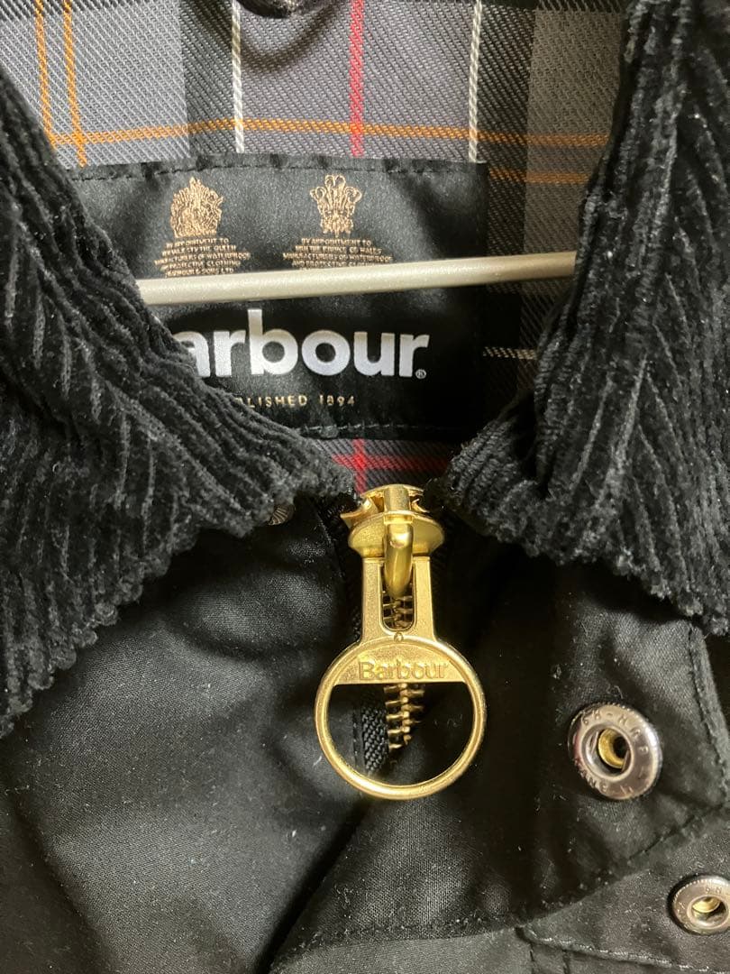 Barbour Spey Wax Short JKT BLK サイズL