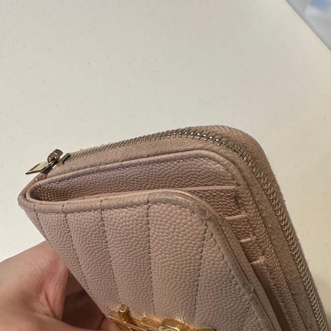 サンローラン　財布　ベビーピンク